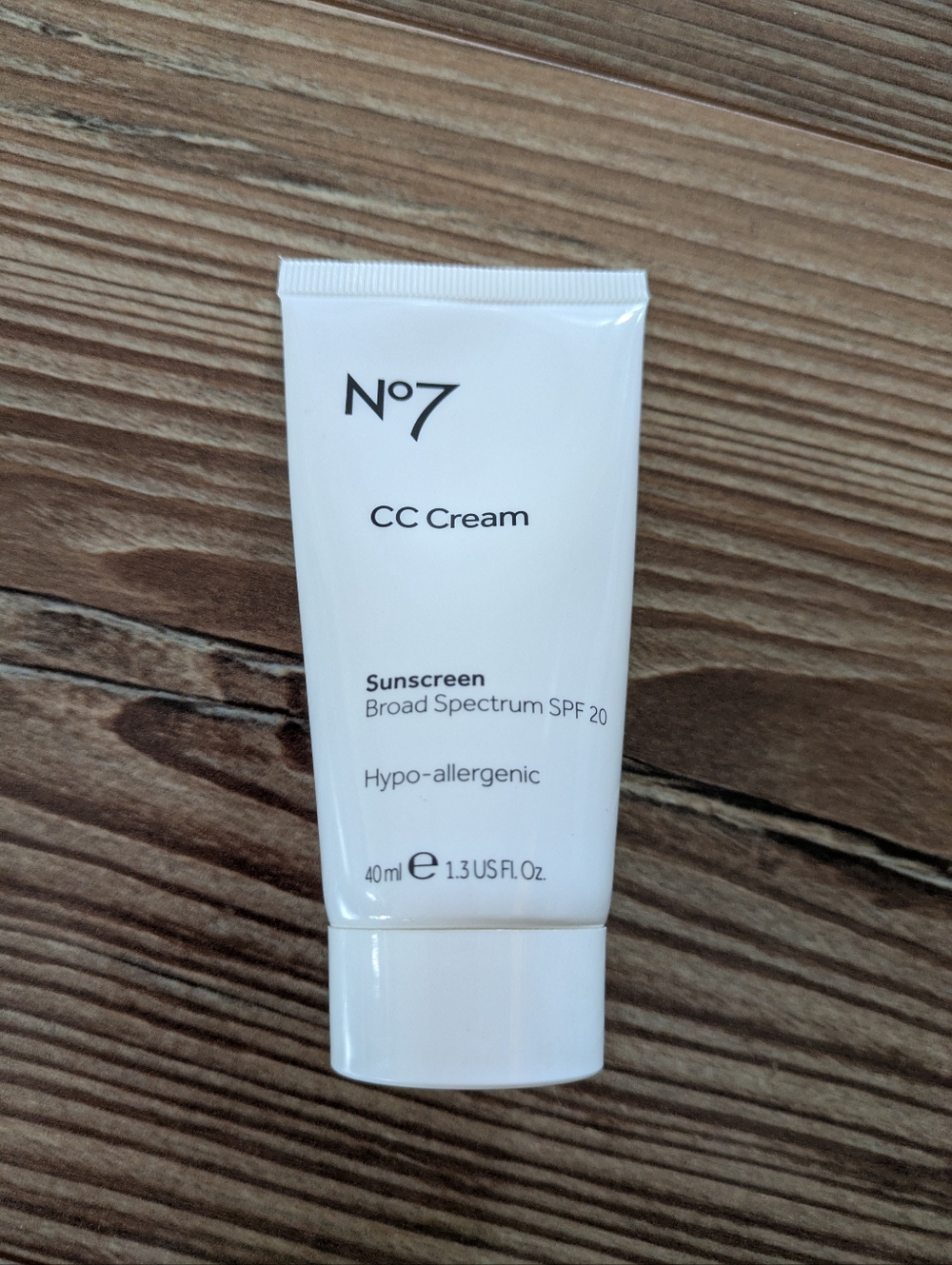 No7 CC Cream Sunscreen Broad Spectrum SPF‎ 20 Hypoallergenic 1.3 fl oz